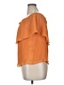 Express 100% Polyester Orange Short Sleeve Blouse Size XL - photo 5