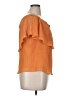 Express 100% Polyester Orange Short Sleeve Blouse Size XL - photo 4