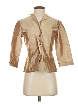 Ann Taylor 3/4 Sleeve Silk Top