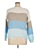 Unbranded 100% Acrylic Color Block Blue Pullover Sweater Size XL - photo 2