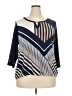 JM Collection Blue 3/4 Sleeve Top Size 2X - photo 1