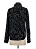 Morgan Taylor 100% Polyester Polka Dots Black Long Sleeve Blouse Size S - photo 2