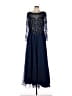 Xscape 100% Nylon Blue Cocktail Dress Size 12 - photo 1