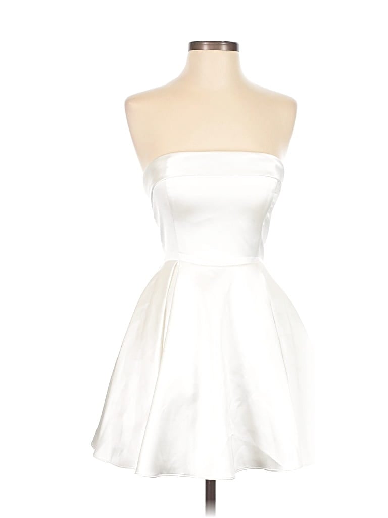 Pre-owned Meshki Cocktail Dress In White