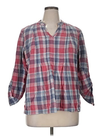 Coldwater Creek 3/4 Sleeve Button-Down Shirt (view 1)