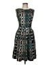 Etcetera 100% Acetate Tweed Teal Cocktail Dress Size 6 - photo 1