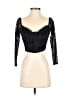Assorted Brands Black 3/4 Sleeve Top Size XS - photo 1