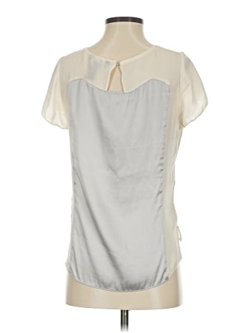 White House Black Market Short Sleeve Silk Top (view 2)