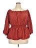 Lane Bryant Red 3/4 Sleeve Blouse Size 18 - 20 Plus - photo 1