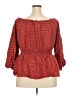Lane Bryant Red 3/4 Sleeve Blouse Size 18 - 20 Plus - photo 2