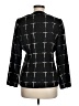 Doncaster Collection 100% Silk Print Black Silk Blazer Size 8 - photo 2
