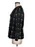 Doncaster Collection 100% Silk Print Black Silk Blazer Size 8 - photo 5