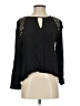 E2 Clothing 100% Rayon Black Long Sleeve Blouse Size S - photo 1