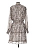 Unbranded 100% Polyester Animal Print Brown Casual Dress Size L - photo 2