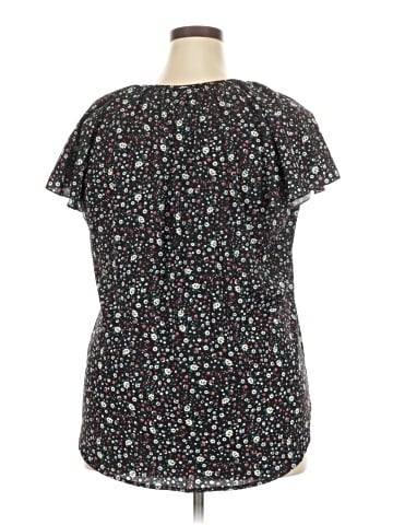 SimpleFun Short Sleeve Blouse (view 2)