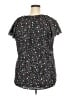 SimpleFun 100% Polyester Black Short Sleeve Blouse Size 2X - photo 2