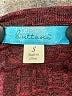 Buttons Burgundy Long Sleeve Top Size S - photo 7