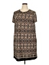 Kohl's Print Brown Casual Dress Size XXL - photo 1