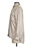 Line & Dot Metallic Tan Long Sleeve Blouse Size XS - photo 5
