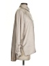 Line & Dot Metallic Tan Long Sleeve Blouse Size XS - photo 4
