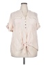 Cocomo Ivory Short Sleeve Blouse Size 2X - photo 1