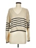 Divided by H&M 100% Acrylic Stripes Ivory Pullover Sweater Size M - photo 1