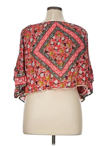 Taylor & Sage 3/4 Sleeve Blouse (view 2)