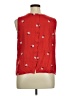 POPSUGAR 100% Rayon Red Sleeveless Blouse Size XL - photo 2