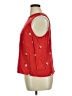 POPSUGAR 100% Rayon Red Sleeveless Blouse Size XL - photo 5