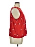 POPSUGAR 100% Rayon Red Sleeveless Blouse Size XL - photo 4