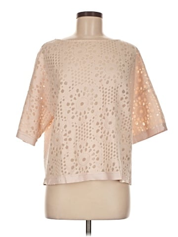 Lafayette 148 New York Short Sleeve Blouse (view 1)