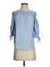 Iz Byer Blue 3/4 Sleeve Blouse Size S - photo 1