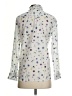 J.Crew 100% Cotton Print Ivory Long Sleeve Blouse Size 4 - photo 2