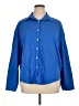Unbranded Blue 3/4 Sleeve Button-Down Shirt Size XL - photo 1