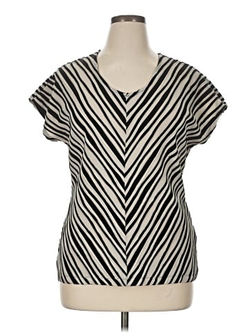 Dana Buchman Short Sleeve Blouse (view 1)