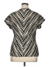 Dana Buchman Silver Short Sleeve Blouse Size XL - photo 2