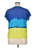 Fresh Color Block Blue Short Sleeve Top Size XL (estimated) - photo 2