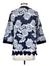 Chico's Blue 3/4 Sleeve Blouse Size Sm (0) - photo 2