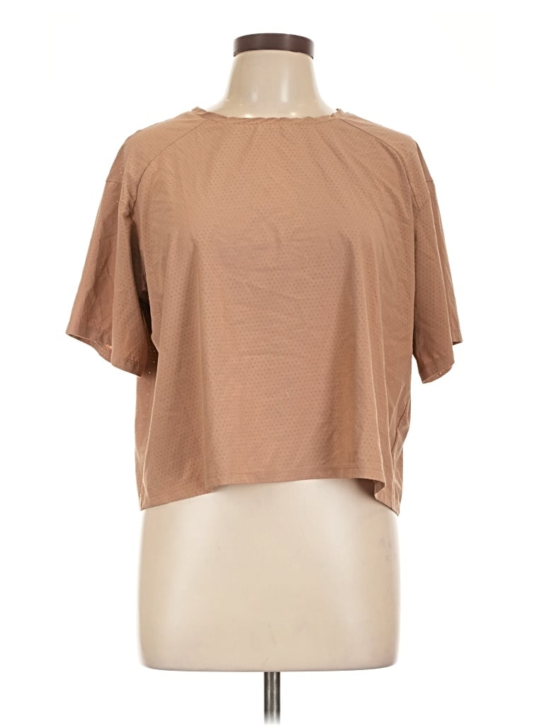 Pre-owned Rei Co Op Short Sleeve T-shirt In Brown