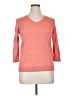 Hampshire Studio 100% Cotton Orange Pullover Sweater Size XL - photo 1
