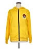 Unbranded 100% Polyester Yellow Zip Up Hoodie Size XL - photo 1