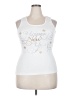 Bella 100% Cotton White Sleeveless Top Size 2X - photo 1