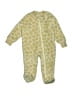 Hb 100% Polyester Animal Print Yellow Long Sleeve Outfit Size 0-3 mo - photo 1
