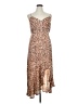 Cbrand 100% Polyester Animal Print Brown Cocktail Dress Size 1X - photo 1