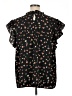 Unbranded Black Short Sleeve Blouse Size 0X (estimated) - photo 2