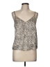 ASOS 100% Polyester Animal Print Ivory Sleeveless Blouse Size 6 - photo 1