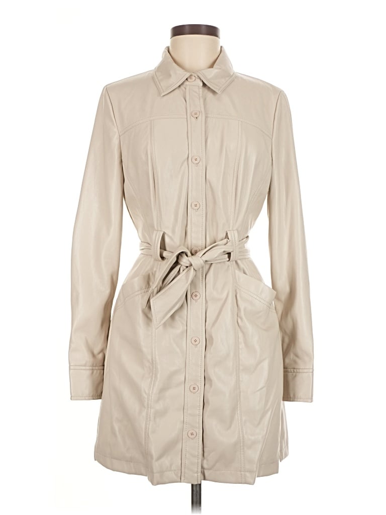 Pre-owned Simkhai Trenchcoat In Tan