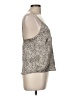 ASOS 100% Polyester Animal Print Ivory Sleeveless Blouse Size 6 - photo 4
