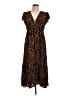Rails 100% Polyester Animal Print Brown Casual Dress Size L - photo 1