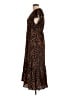 Rails 100% Polyester Animal Print Brown Casual Dress Size L - photo 5